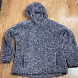 LL Bean Hi Pile Fleece Hoody size women’s large -Like New
